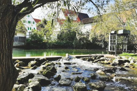 Steinlachwehr in Mossingen Steinlachwehr in Mossingen